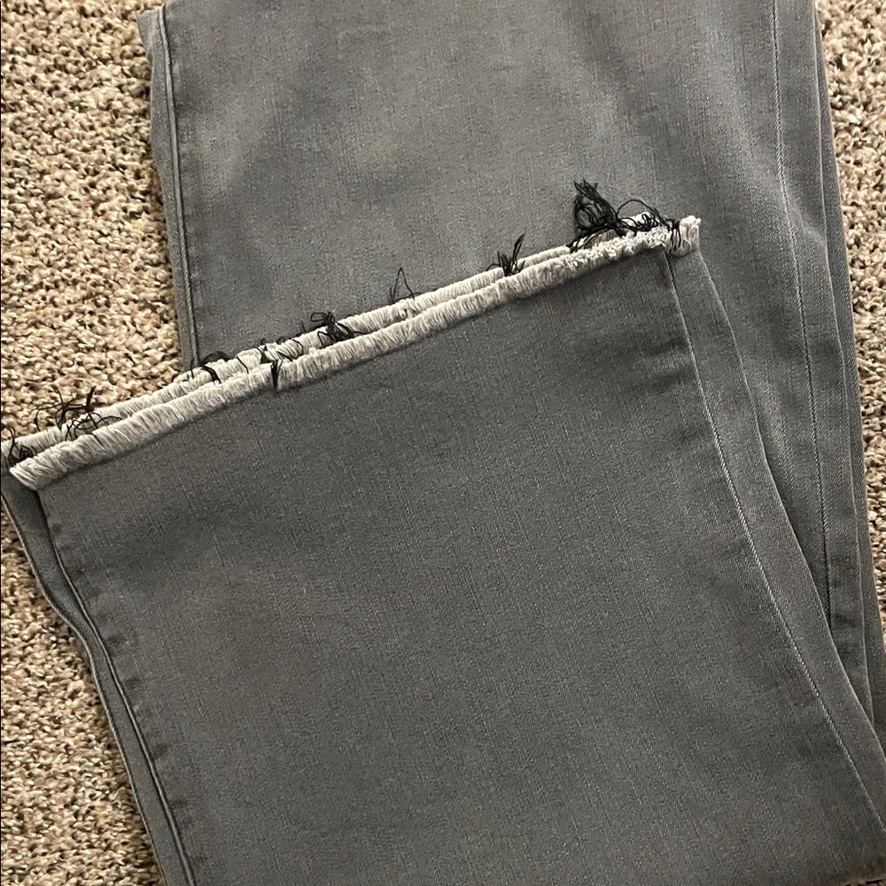 Kut High Rise Wide Leg Jean - Raw Hem - Picture 4 of 5